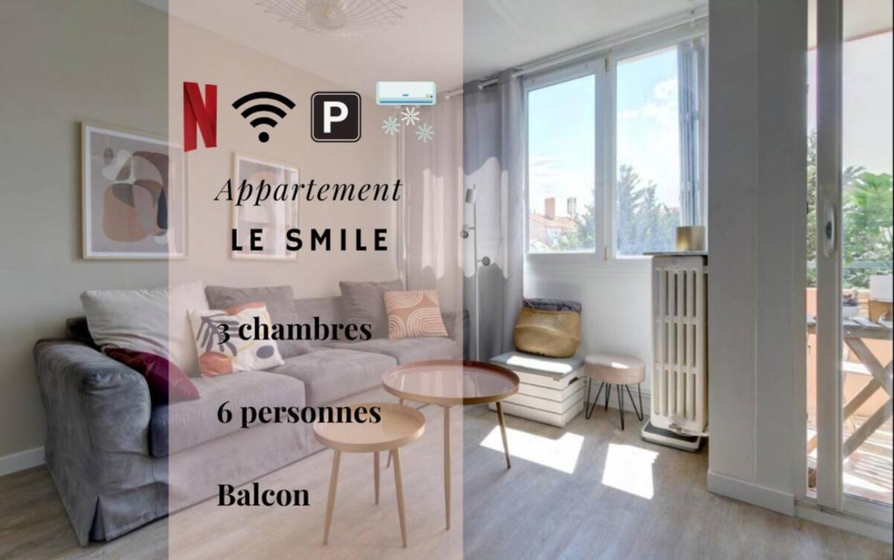 Le Smile - 3 Bedrooms - 8Pers - Parking - Centre Gare Montpellier Exterior foto